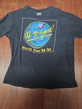 Al B. Sure! World Tour '88-'89 Graphic Tee - Black with Neon Logo